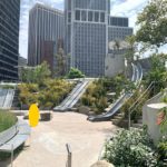 PLAYSCAPE BLUFF SLIDES