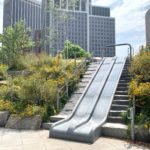 PLAYSCAPE BLUFF DOUBLE SLIDE